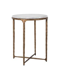 Smith End Table in Brass
