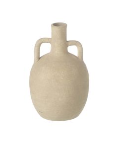 Vase Athena Ceramic Sand H.18cm