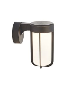 Windsor Frosted Outdoor Wall Light 16W Bronze