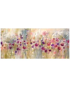 Spring Floral Pods Panel by Catherine Stephenson - Wrapped Canvas Print