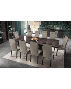 ALF Italia Extendable Dining Table High Gloss Veneer Birch 250cm