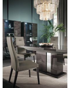 ALF Italia Extendable Dining Table High Gloss Veneer Birch 210cm