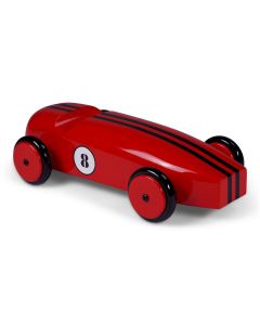Wooden Model Car in Red