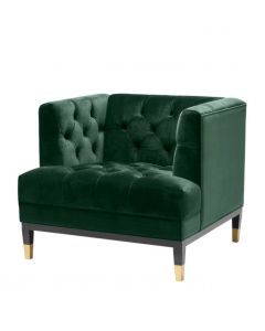 Chair Castelle in Green Velvet
