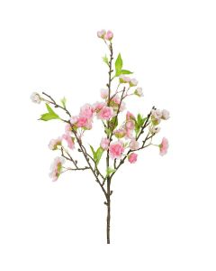 Artificial Fuji Blossom Spray Deep Pink H.48cm