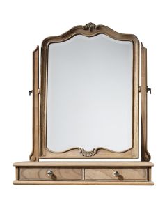 Pavilion Chic Dressing Table Mirror Chic in Weathered Wood