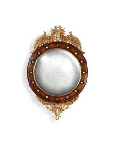 Convex Mirror Monarch in Eglomise