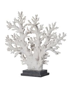 Pavilion Chic Coral Tree Ornament in White