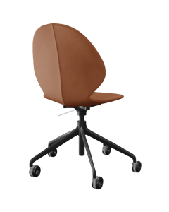 Desk Chair Basil in Cognac Regenerated Leather
