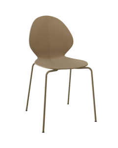 Dining Chair Basil in Beige Nougat