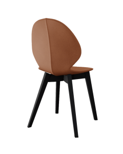 Dining Chair Basil in Cognac Regenerated Leather