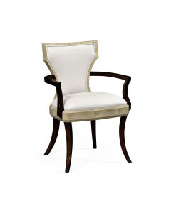 Dining Chair with Arms Klismos in Champagne