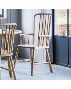 Dining Chair with Arms Nordic Set of 2