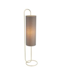 Selwyn Grey & Brass Floor Lamp