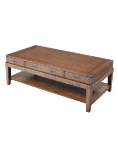 Military Coffee Table in Antique Oak