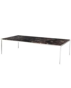 Eichholtz Coffee Table Henley with Marble Top - Nickel