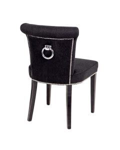 Key Largo Chair in Black Cashmere