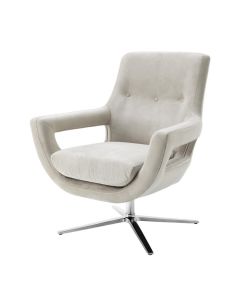 Swivel Chair Flavio - Pebble Grey