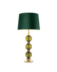 Eichholtz Table Lamp Fondoro with Velvet Green Shade