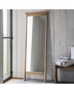 Nordic Ladder Mirror in Washed Oak