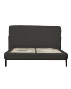 Seattle Upholstered Double Bed in Charcoal