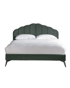 Mia Scalloped Double Bed in Ocean
