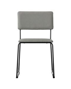 Luton Silver Grey PU Dining Chair Set of 2