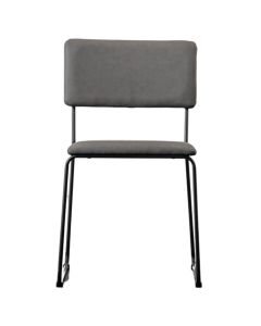 Luton Slate Grey PU Dining Chair Set of 2