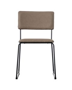 Luton Oatmeal PU Dining Chair Set of 2