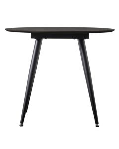 Los Angeles Round Black Dining Table