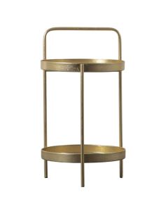 Raleigh Gold Tray Top Side Table