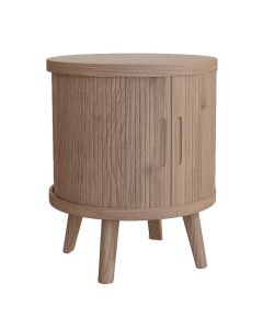 Tambour Storage Side Table