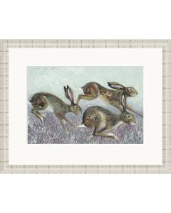 Hedge Springers by Nicola Hart Limited Edition Framed Print