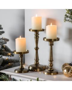 Wesley Small Gold Candlestick