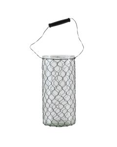 Adley Clear Glass Wire Lantern Large
