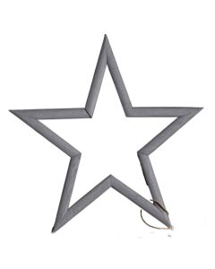 Madeline Hanging Grey Wooden Star Large