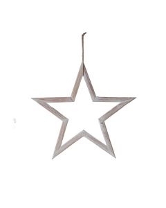 Madeline Hanging White Wooden Star Large