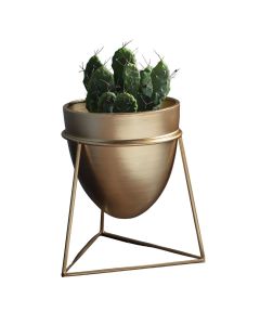 Camdyn Gold Metal Plant Stand Small