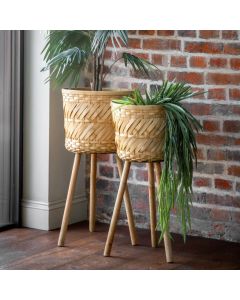 Vivian Bamboo Plant Stand Small