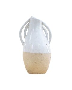 Abigail White Glaze Vase Medium