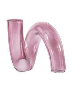 Swirl Pink Glass Vase
