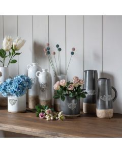 Alyssa Wide Country Grey Vase