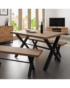 Modern Industrial 1.3m Dining Table
