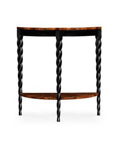 Jonathan Charles Twist Demilune Console Table