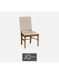 Jonathan Charles Upholstered Side Chair - Country Farmhouse Walnut