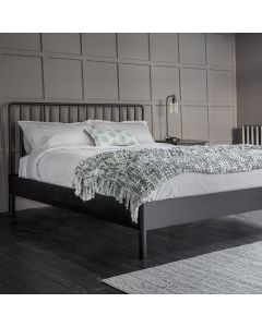 King Bed Frame Nordic in Black Oak