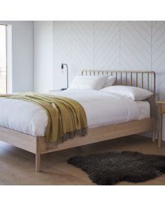 King Bed Frame Nordic in Washed Oak