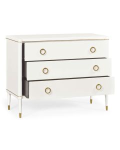 Large Chest of Drawers Painted Ivory