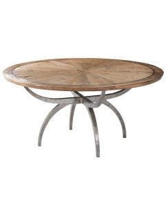 Large Round Dining Table Lagan in Echo Oak