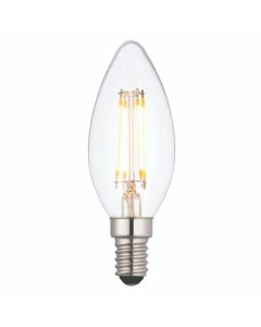 E14 LED Filament Candle Bulb Clear